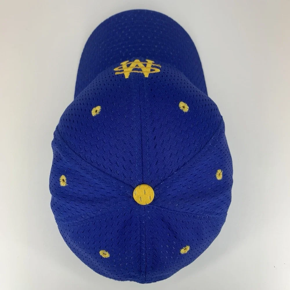 SM High School Hat Blue Gold M-L Adjustable Snapback Baseball Cap Vintage DeLong